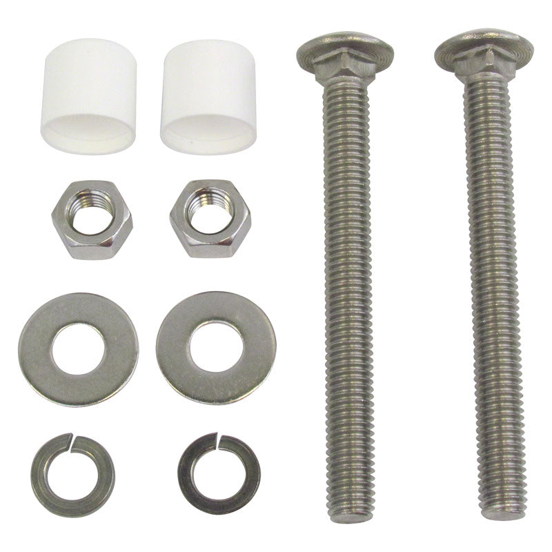 Pool Diving Board Bolt Kit - 1/2 Inch x 5-1/2 Inch - Set of 2