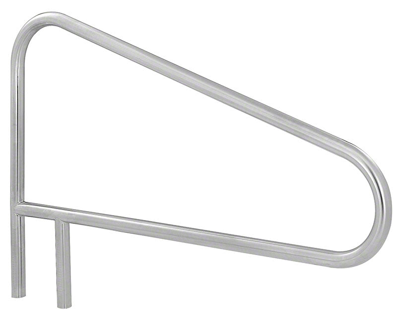Deck Mounted Braced 54 Inch Pool Stair Rail - 1.90 x .049 Inches