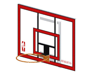 Dual Post Basketball Backboard and Rim Replacement