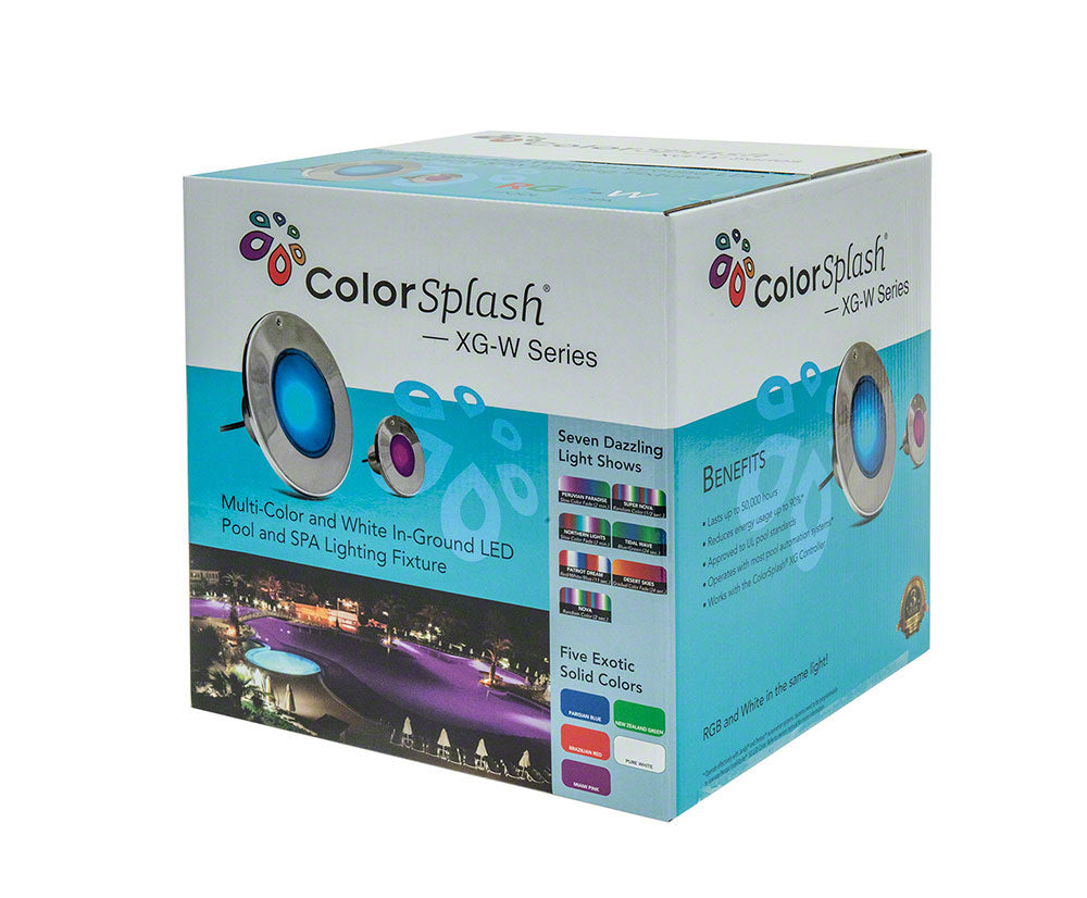 SwimQuip PSQ Color Splash XG-W LED Pool Light - 500 Watts 120 Volts - 50 Foot Cord