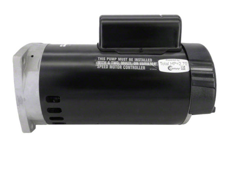 2-1/2 HP Pump Motor Square Flange - 2-Speed 208-230 Volts 60 Hz - Max-Rated