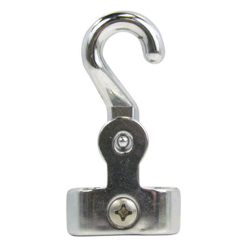 Loop Type Rope Hook for 3/4 Inch Rope - Chrome Plated Brass