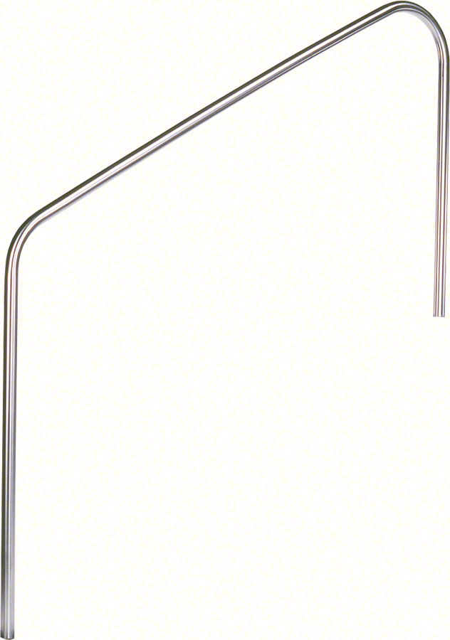 Stair Mounted 2-Bend 48 Inch Pool Hand Rail - 1.50 x .083 Inches - Marine Grade