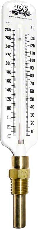 Brass Thermometer - Vertical - Replacement Part