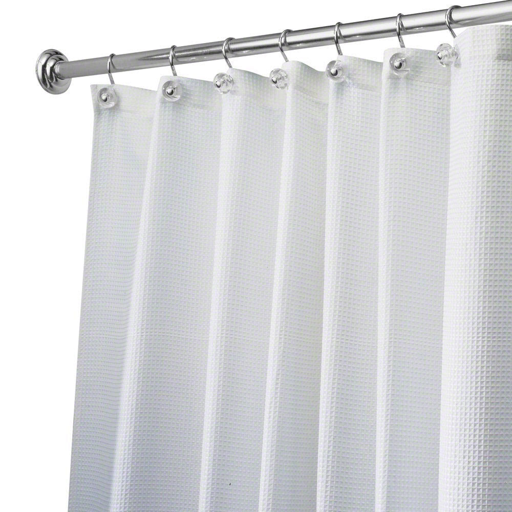 Heavy-Duty White Shower Curtain - 60 x 72 Inches