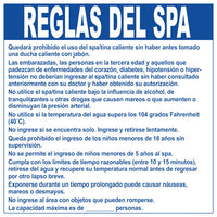 Nebraska Spa Regulations Sign in Spanish - 30 x 30 Inches on Heavy-Duty Aluminum (Customize or Leave Blank)