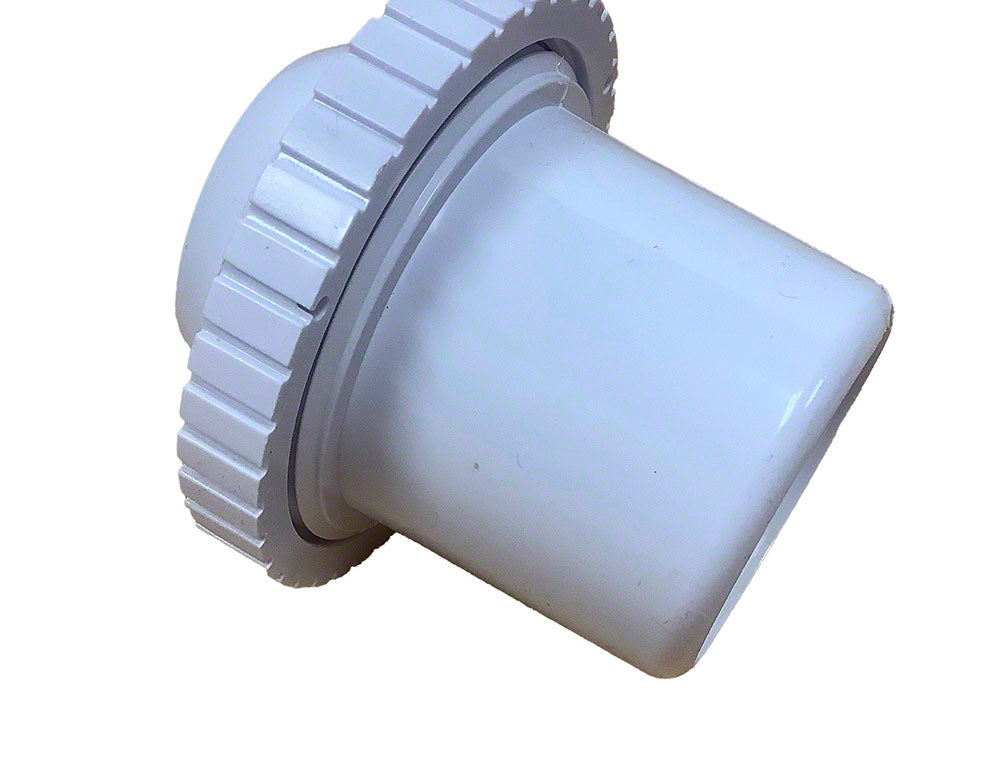 Directional Return Knock-In Fitting - 1-1/2 Inch Slip - 1 Inch Opening - White