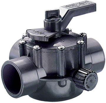 Jandy Pro Gray 3-Port Non-Positive Seal Diverter Valve - 2 to 2-1/2 Inch