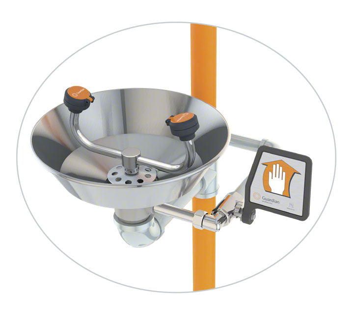 Guardian G1902 Safety Station With Eyewash and Stainless Steel Bowl
