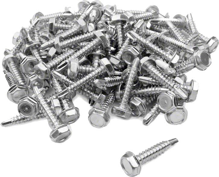 Tek Screws 1 Inch SelfTapping 100 Per Set