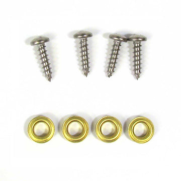 Sign Mounting Screws - 3/4 Inch - Stainless Steel - Set of 4