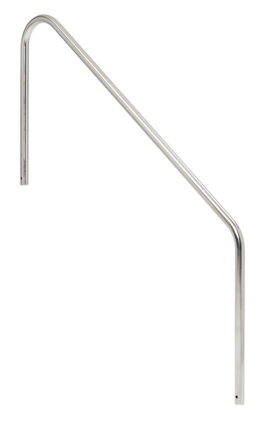Stair Mounted 2-Bend 5 Foot Heavy-Duty Pool Hand Rail - 1.90 x .145 Inches