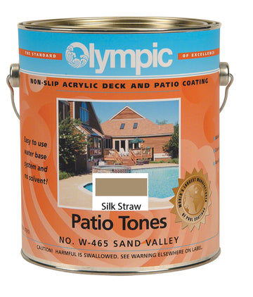 Patio Tones Deck Paint - Five Gallon - Silk Straw