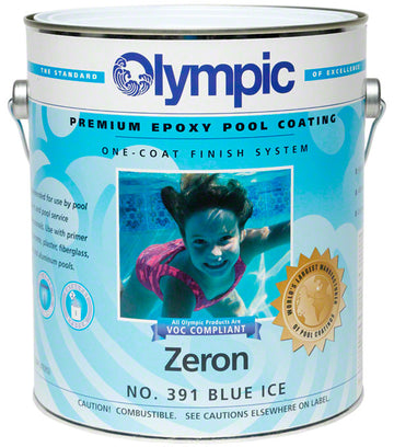 Zeron Pool Paint - Case of Four Gallons - Blue Ice