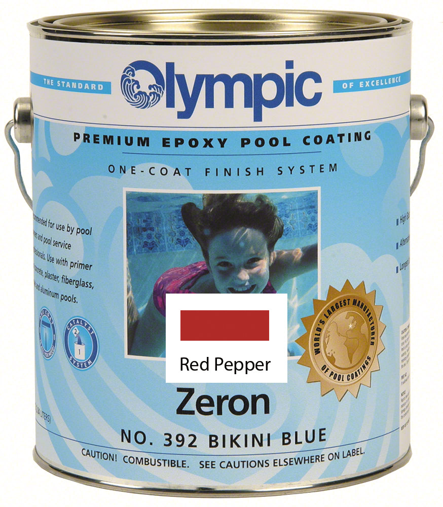 Zeron Pool Paint - Case of Four Gallons - Red Pepper