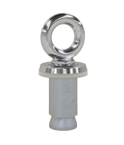 Eyebolt 1/2 Inch With Lag Shield - Chrome Plated Bronze