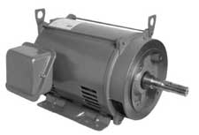 5 HP Pump Motor 182JM Frame - 1-Speed 3-Phase 208-230/460 Volts