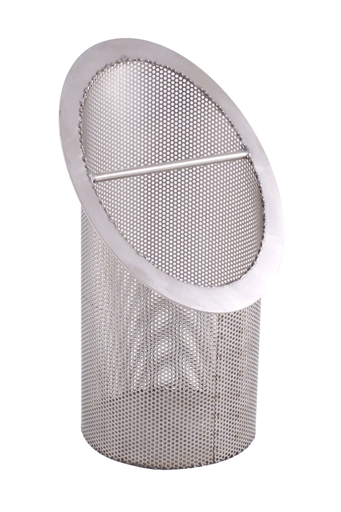 SW Series 3 Inch Stainless Steel Strainer Basket - 1/8 Inch Perforation