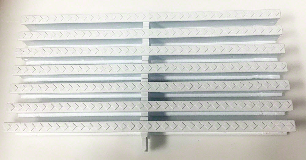 Reversible Modular Grating for Curves 13-3/16 Inch Width - White - Per Foot