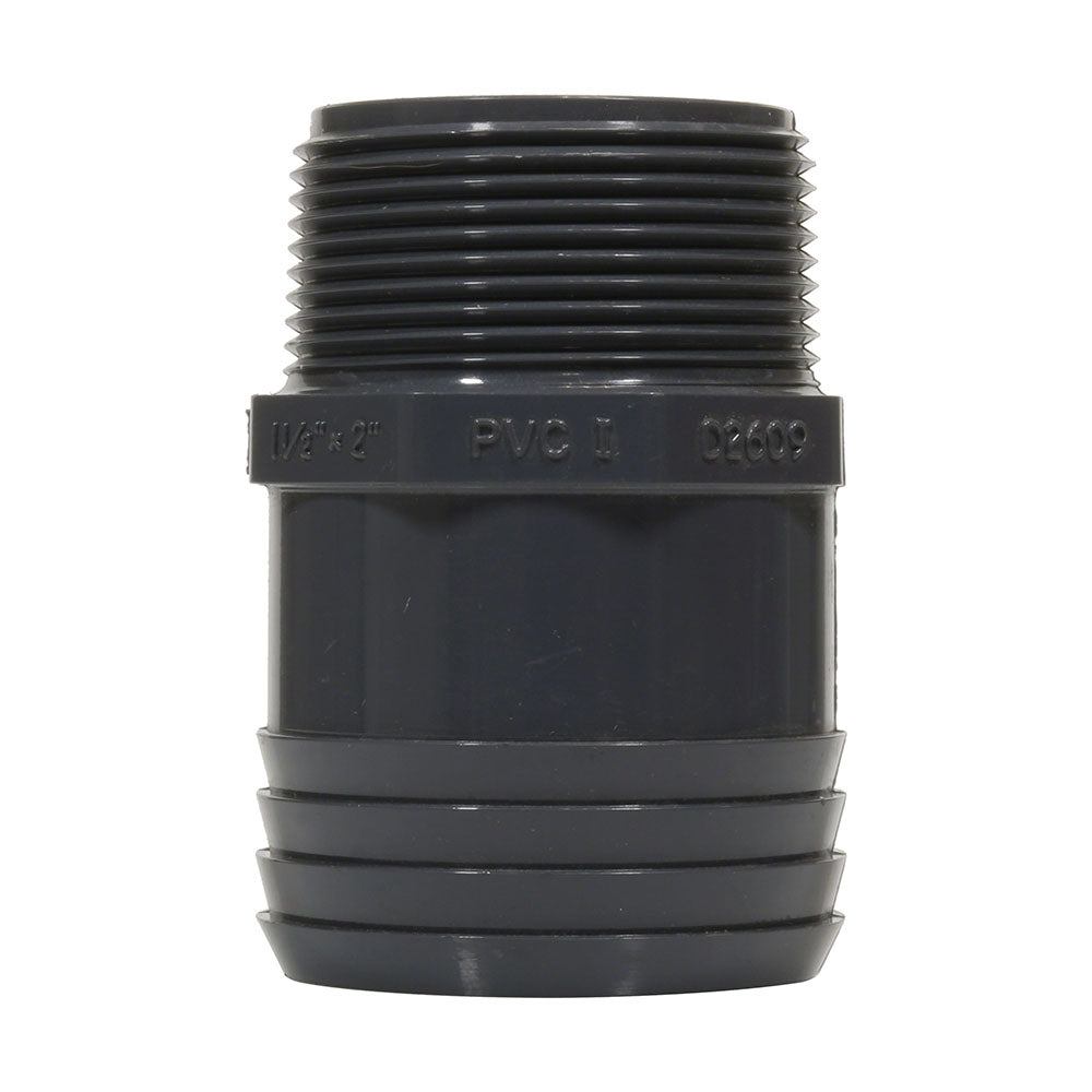 Reducing Insert Male Adapter 1-1/2 Inch Reducing MPT x 2 Inch Insert - PVC
