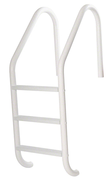 3-Step 24 Inch Economy Elite Vinyl Liner Ladder 1.90 x .049 Inch Marine Grade - Stainless Treads - PC White