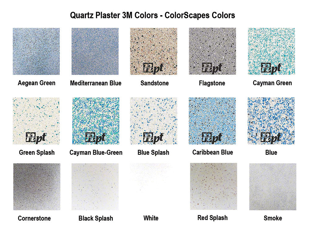 Quartz Plaster Pool Repair - Fast Set - 10 Pounds - Colorscapes Quartz Colors