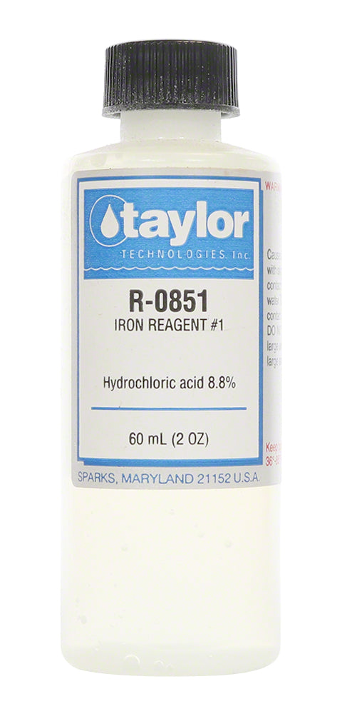Taylor Iron Reagent #1 - 2 Oz. (60 mL) Bottle - R-0851-C