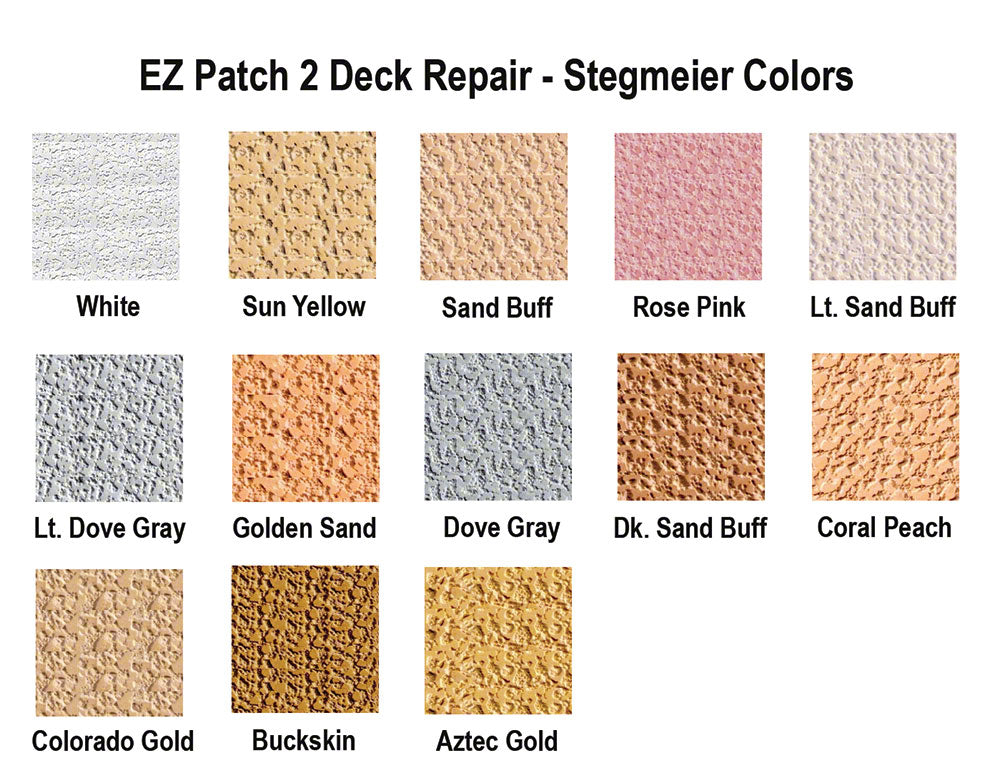 Stegmeier Pooldeck Colors for Stegmeier Frontier Desert Surfaces - 10 Pounds