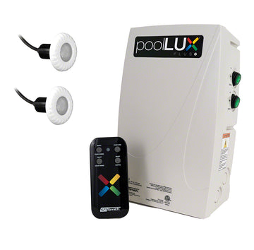 PoolLUX Plus2 Dual Transformer LED Kelo Lighting Kit With 2 Kelo RGB Lights and PoolLUX Plus2 System