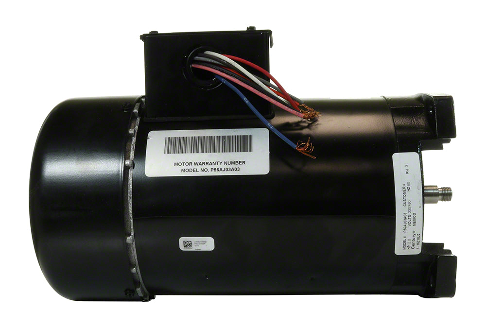 2 HP Pump Motor 48Y Square Flange - 1-Speed 3-Phase 208-230/460 Volts - TEFC