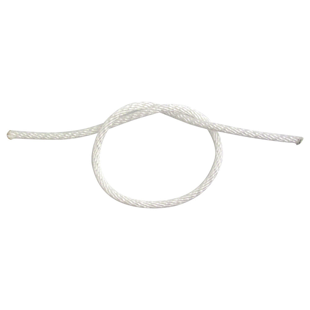 Solid Braid Nylon Rope - 1/8 Inch White