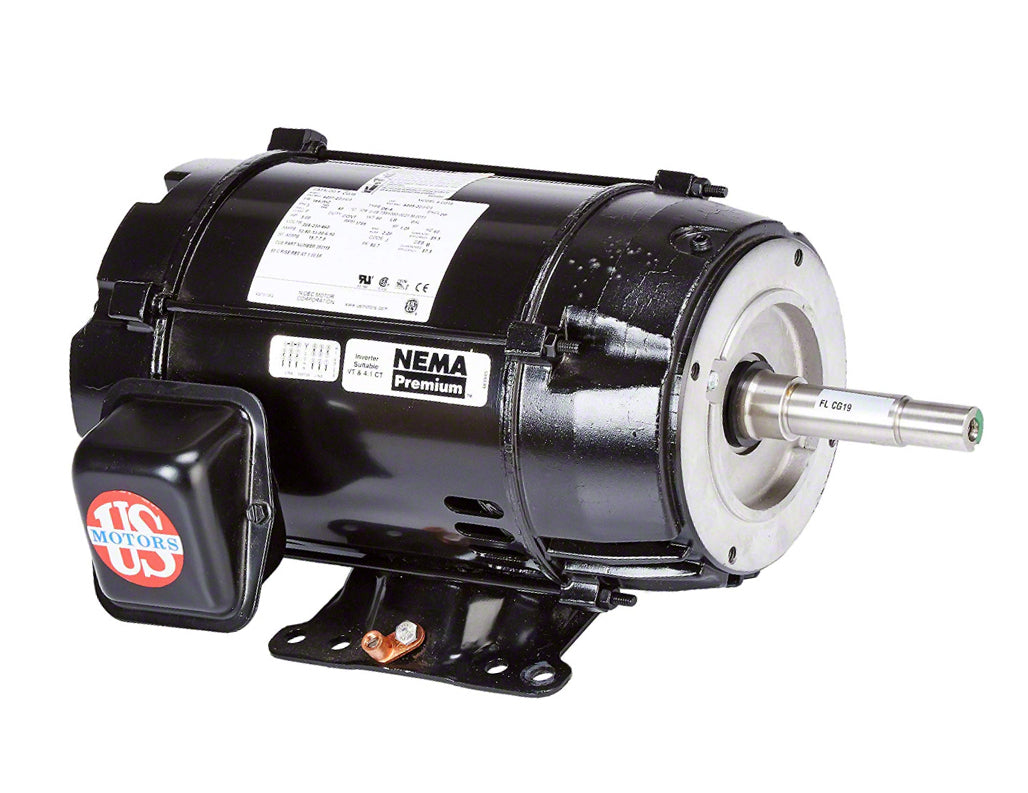7-1/2 HP Pump Motor 213JMZ - 1-Phase 230 Volts 60 Hz - Premium Efficiency