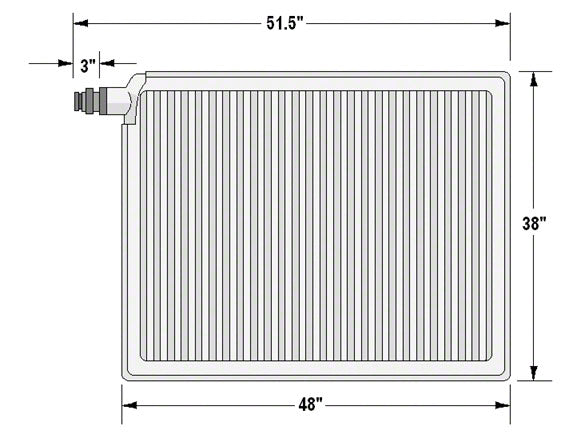 Bowser/Keene Style Vacuum Filter Grid Assembly - 38 x 48 Inches