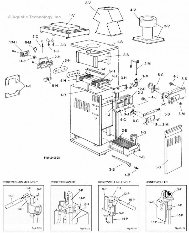 Raypak 155A Heater Parts (Versa Plus)
