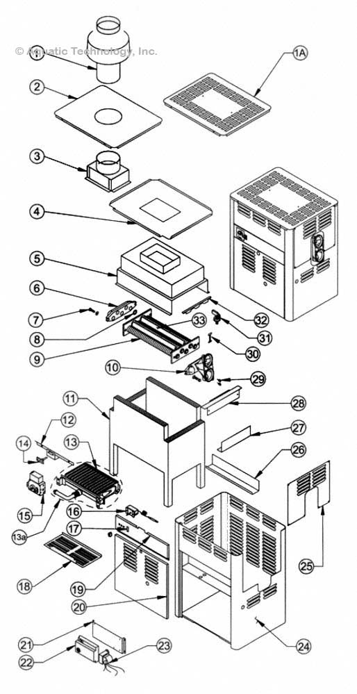 Pentair Minimax 75 and 100 Series Heater Replacement Parts