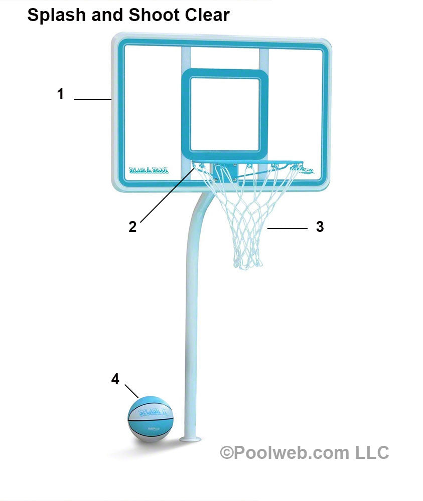 Dunn Rite Splash and Shoot Clear Basketball Parts