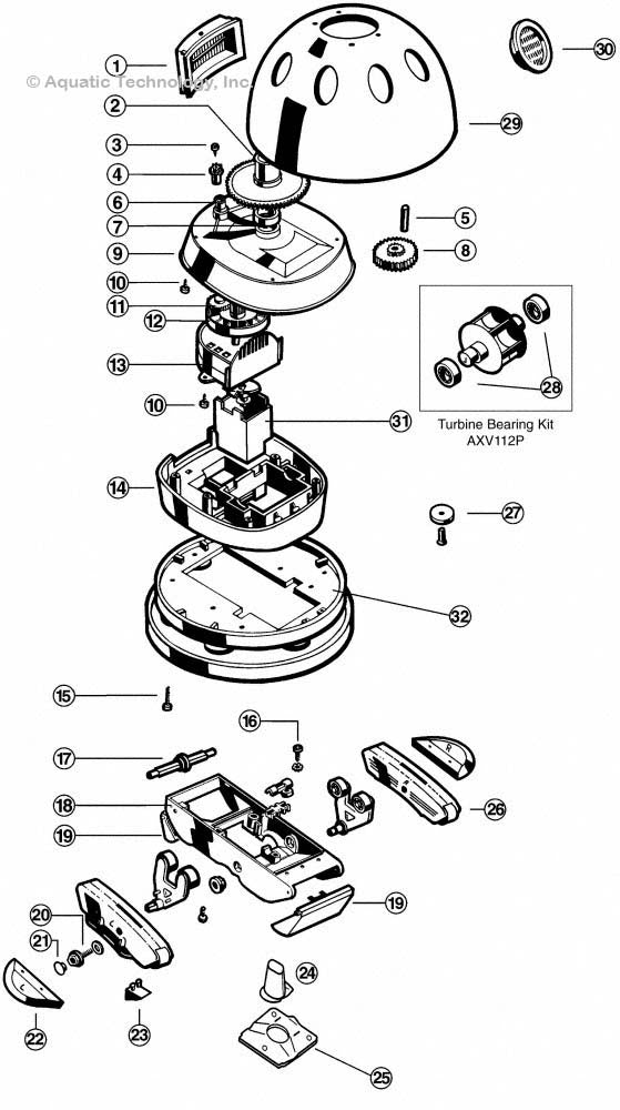 Hayward Aquadroid Elite Cleaner Parts