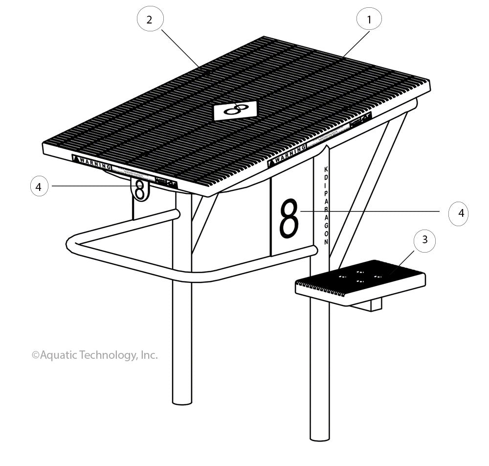 Paragon Track Start Starting Platform Parts