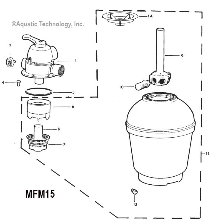 Jacuzzi MFM15-24 Sand Filter Parts