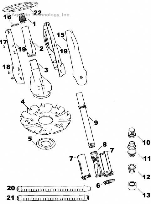 GLI Dirt Devil Whisphervac Inground Cleaner Parts