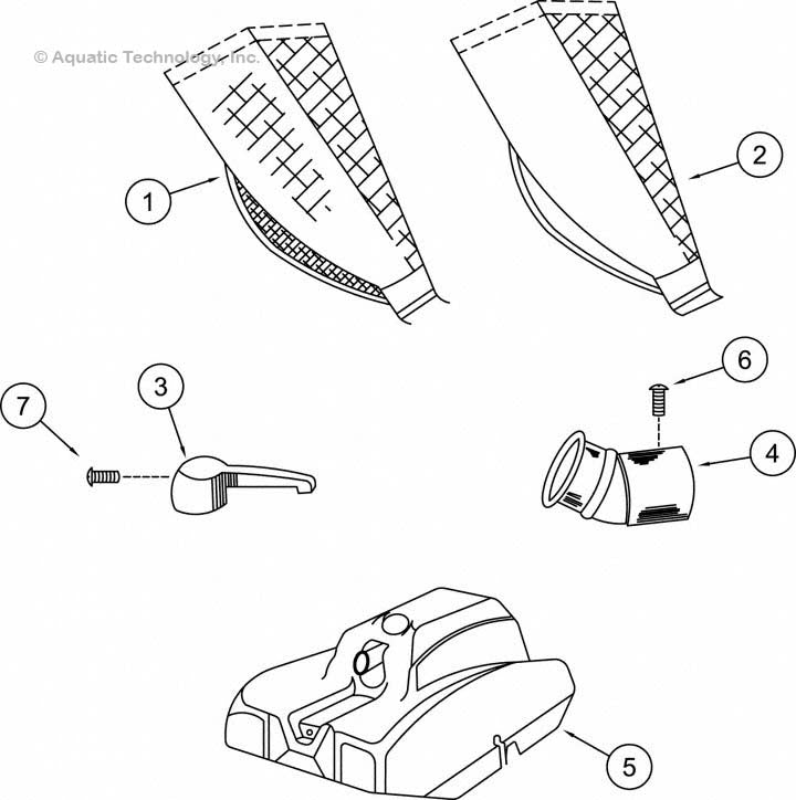 Aqua Vac Mako Shark Hood and Filter Parts