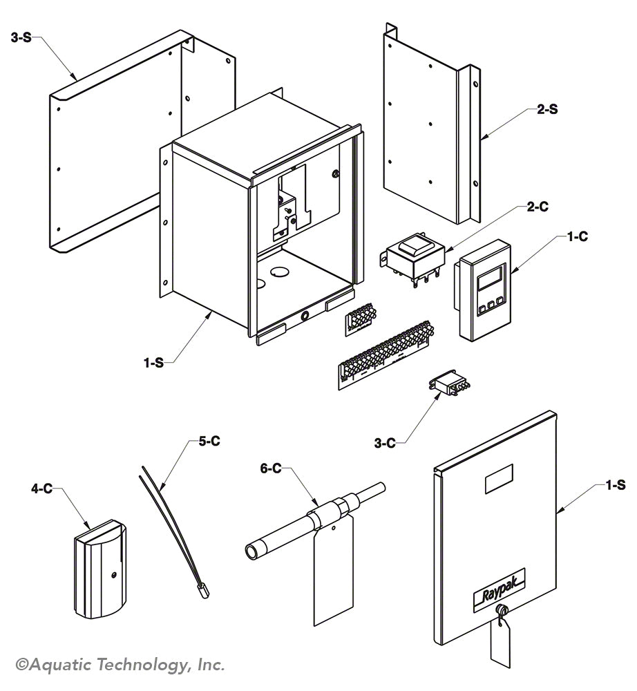 Raypak Commercial Temp-Tracker MVB 503-2003 Parts