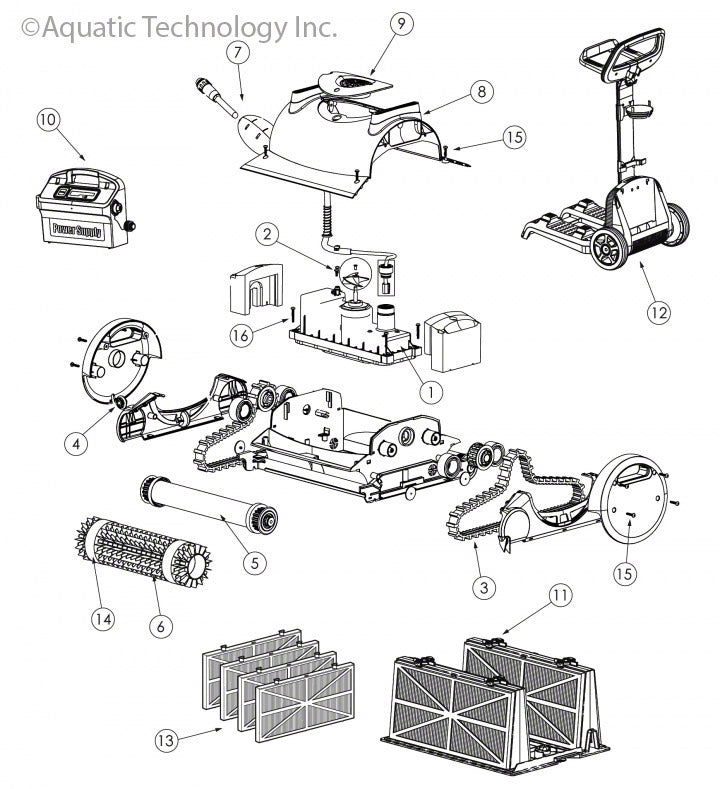 Pentair Kreepy Krauly Prowler 820 Parts