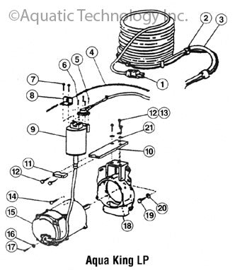 Aqua Vac King LP Swivel Parts