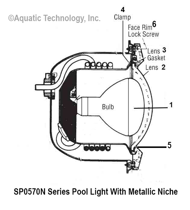 Hayward DuraLite Series SP0560-0570 Pool Light Parts