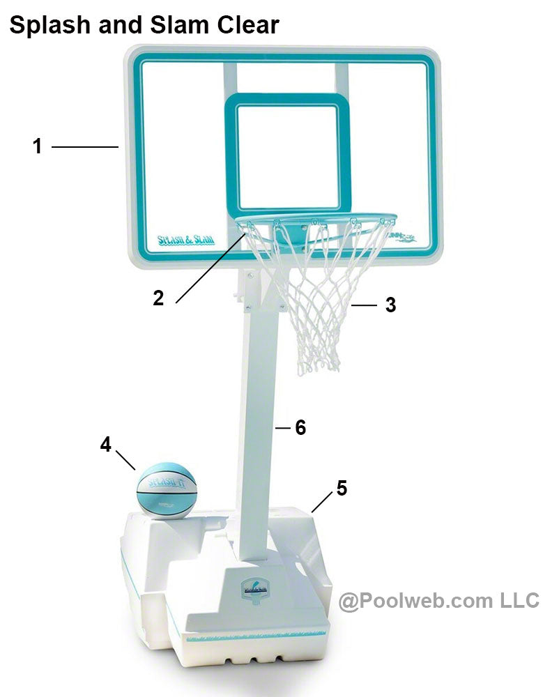 Dunn Rite Splash and Slam Clear Basketball Parts