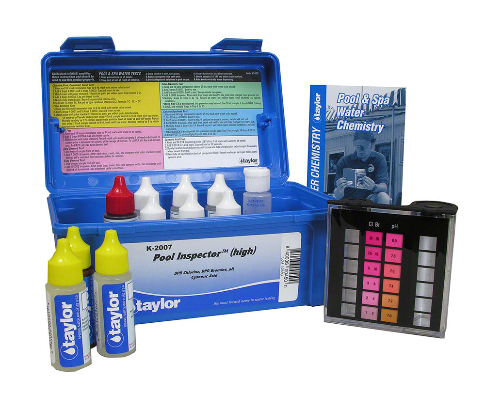 Taylor K-2007 Pool Inspector DPD Test Kit Bromine-Chlorine HiRange Parts