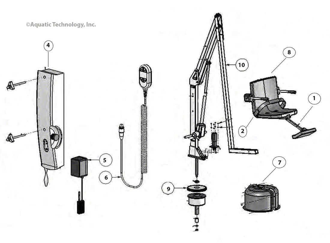 Aqua Creek Scout Pool Lift Parts