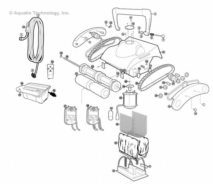 Pentair Kreepy Krauly Prowler 730 Parts
