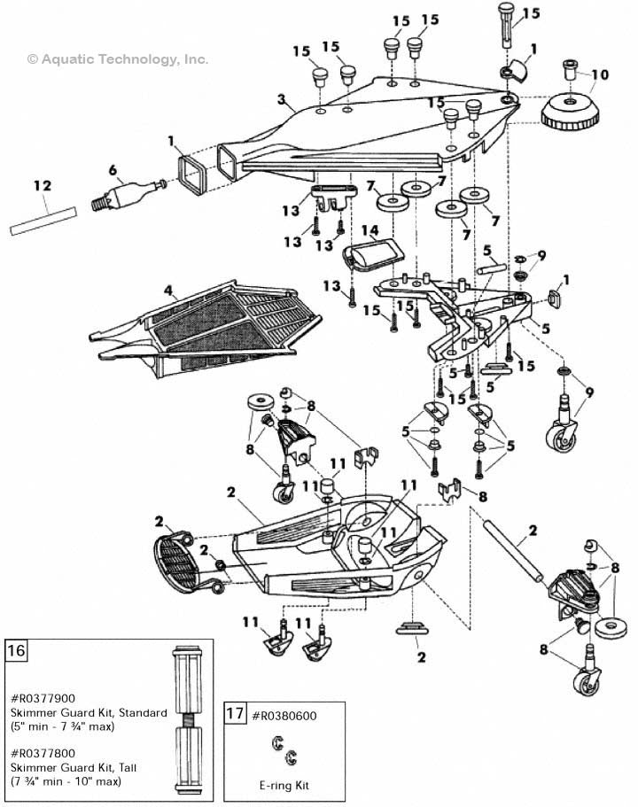 Jandy Ray-Vac Vinyl and Fiberglass Head Parts